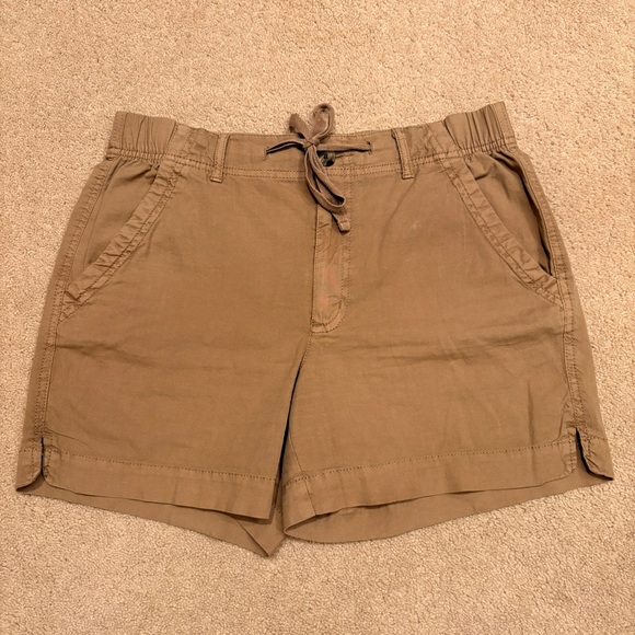 Sonoma Pants - Sonoma Casual Summer Utility Shorts Womens Medium Light Brown Stretch Cotton